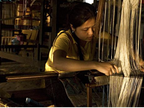 New Hand Woven Silk and Cotton Scarves from Laos