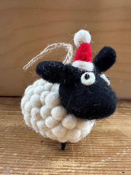 felt Christmas sheep decoration