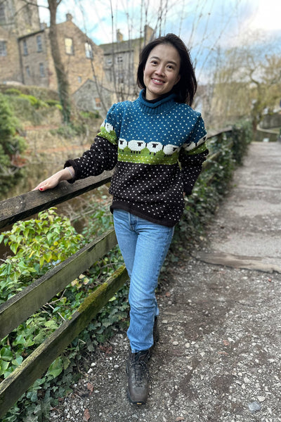 lambswool knitted nepalese jumper