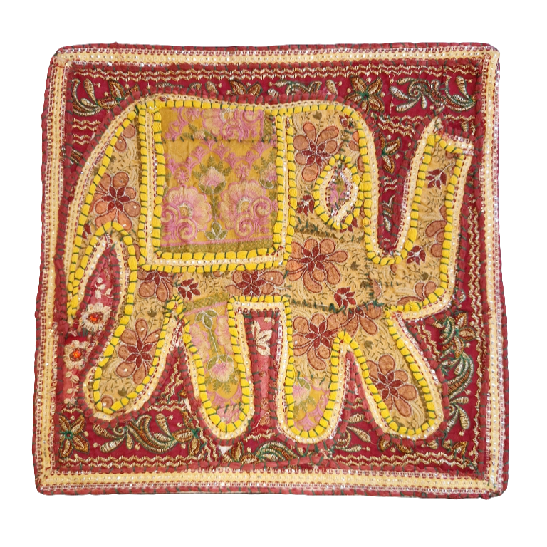 indian embroidered elephant cushion covers