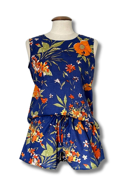 Block Print Cotton Short Pyjama Set