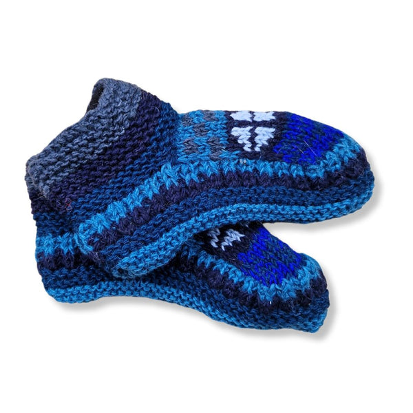 hand knitted slippers from Nepal