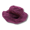burgundy natural hemp sun hat