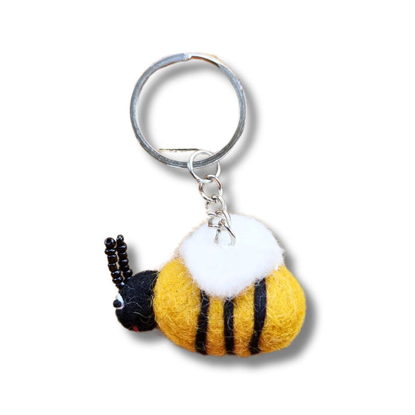 felt bumbee keyring
