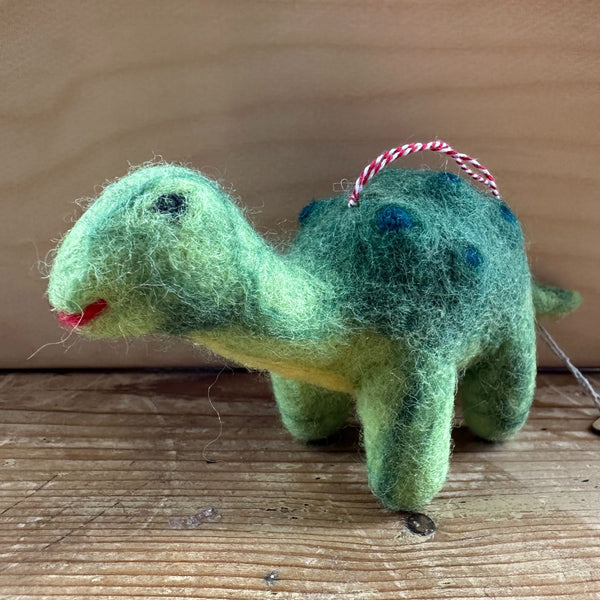 Hand Felted Hanging Dinosaur