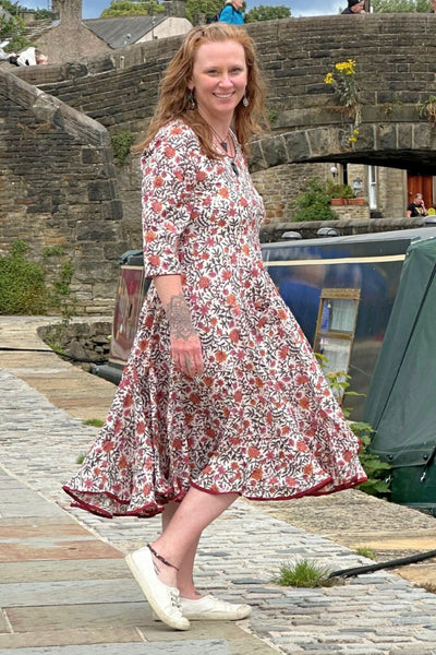 Indian block print dress