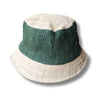 green bucket hat with lining