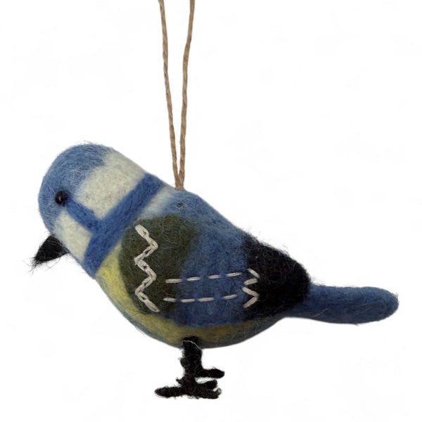 felt blue tit