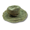 moss green natural hemp summer hat