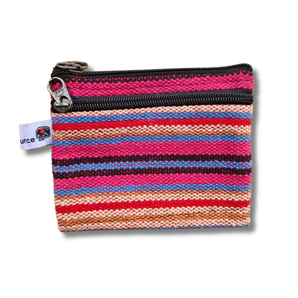 Fair Trade Cotton Coin Purse - Ethical Colourful Fabric Purses