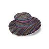 purple striped-hemp sun hat