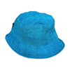 turquoise hemp bucket hat
