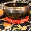 dharmachakra relief singing bowl from nepal