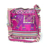 fair trade pink elephant embroidered bag sourced from india