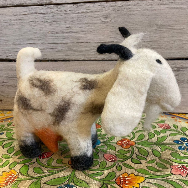handmade felt goat