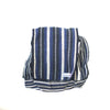 fair trade moonlight striped gehri cotton four pocket shoulder bag from Nepal