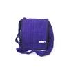 fair trade purple gehri cotton four pocket shoulder bag from Nepal