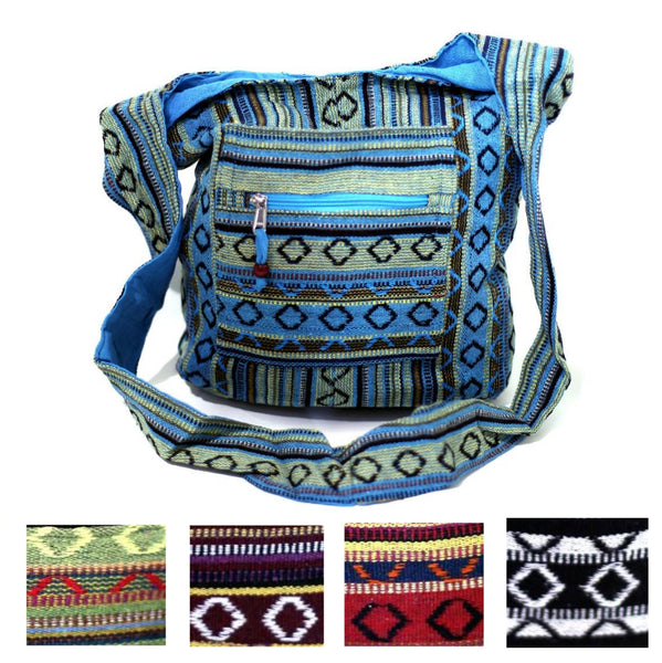 multiple styles of the fair trade indian diamond shoulder bag