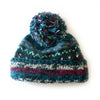 nordic knit hat in colourful midnight wool