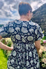 black floral dress