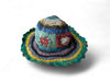 crochet stripe hemp sun hat