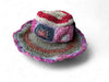 crochet stripe hemp sun hat