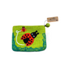 handmade fair trade felt purse from Nepal - ladybird