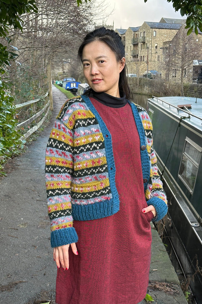 Nordic cropped cardigan