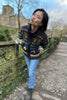zip through lambs wool cardigan 
