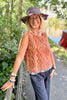 Indian block printed cotton summer vest top