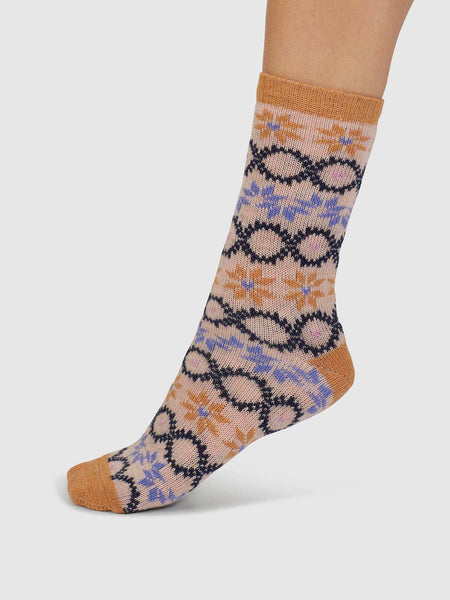 Eleni Fair Isle Wool Socks