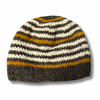 knitted wool men#s stripy beanie