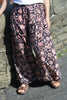 black cotton floral printed harem pants