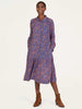 Fawn Lenzing™ Ecovero™ Printed Midi Shirt Dress - Periwinkle Blue