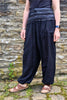 black cotton harem pants