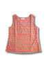 red block printed vest top