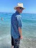 short sleeve block print shirt
