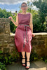 fair trade cotton flax dress