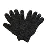 charcoal grey hand knit gloves