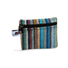 blue multi coloured cotton coin purse