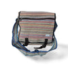striped cotton satchel bag from Nepal