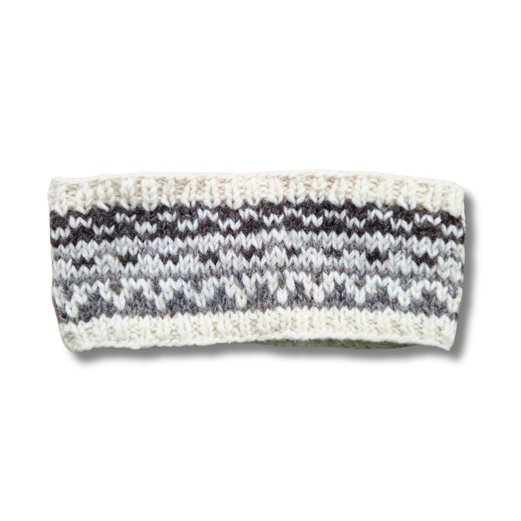 cream nordic design wool headband