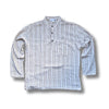 cream men's stripy grandad cotton shirt