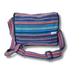 turquoise hand made cotton bag