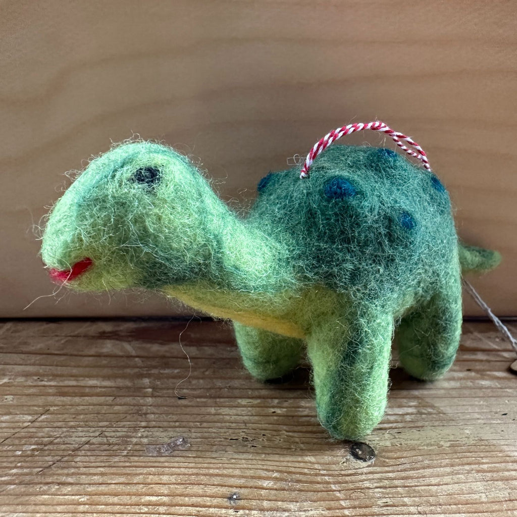 Hand Felted Hanging Dinosaur