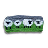hand-knitted sheep wool headband