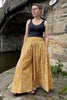 floral block print wide leg trousers