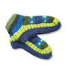 hand knit slippers with fleece lining