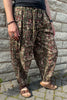 block print cotton harem trousers