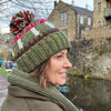 From The Source Green Wool Mushroom Bobble Hat